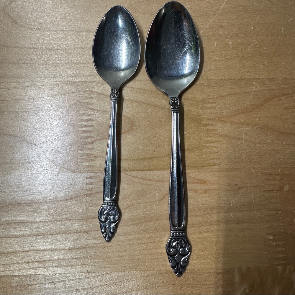Riviera Stainless Japan Soup And Desert Spoon Spoons 7 1/4" 6 1/2”